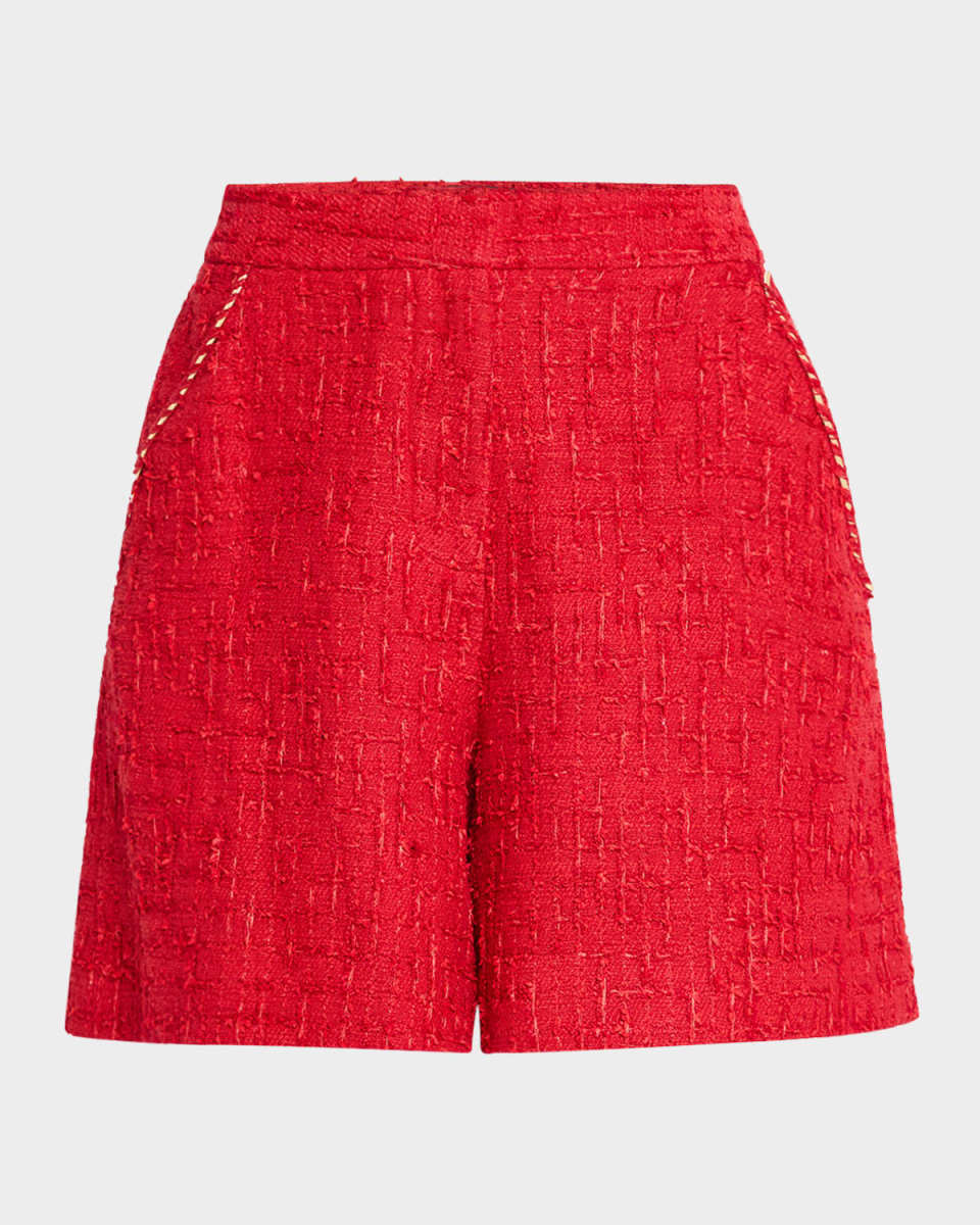 Esme Wide-Leg Tweed Shorts